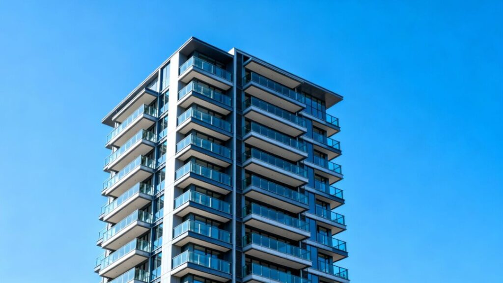 Luxury apartment building in Pompano Beach, Florida.