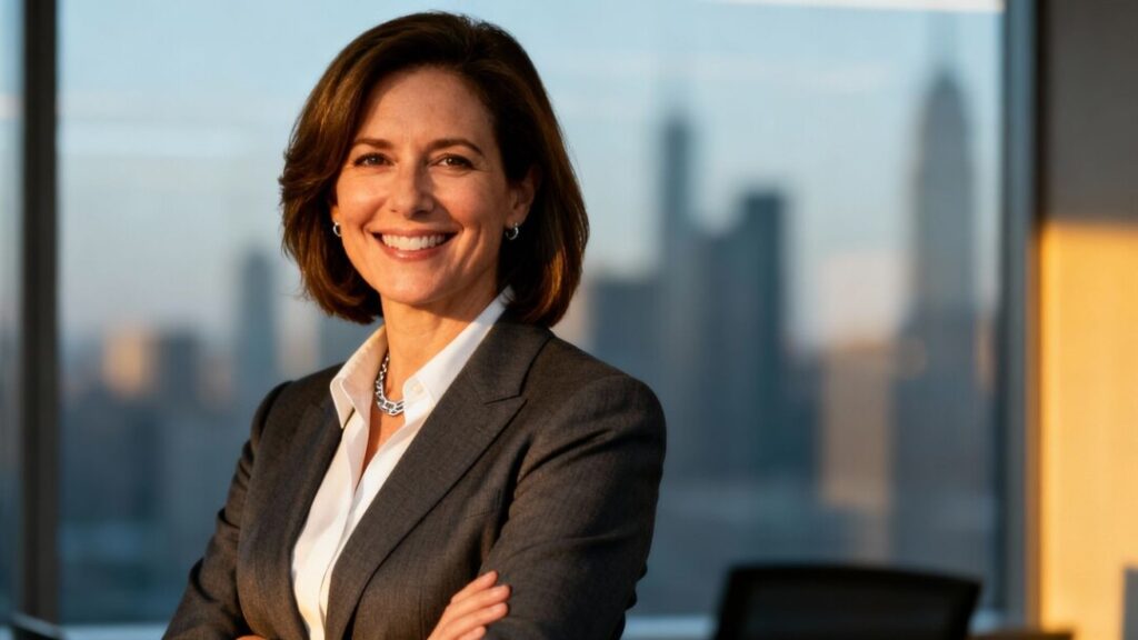 Portrait of Lisa Baltozer, real estate expert.