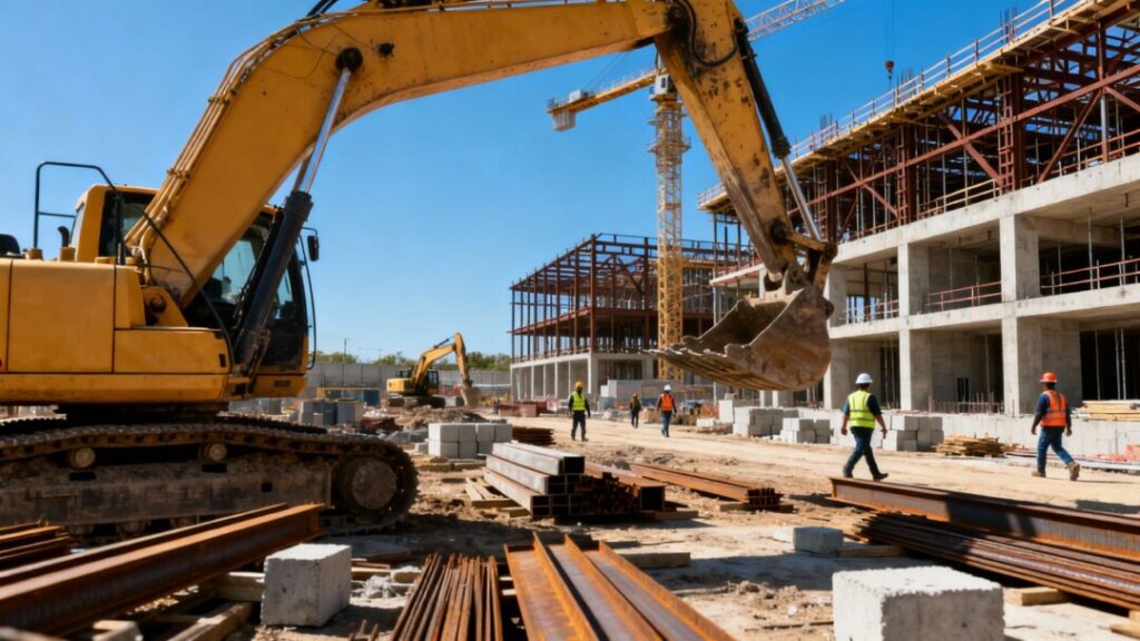 Construction of a large residential community in Sunrise, Florida.