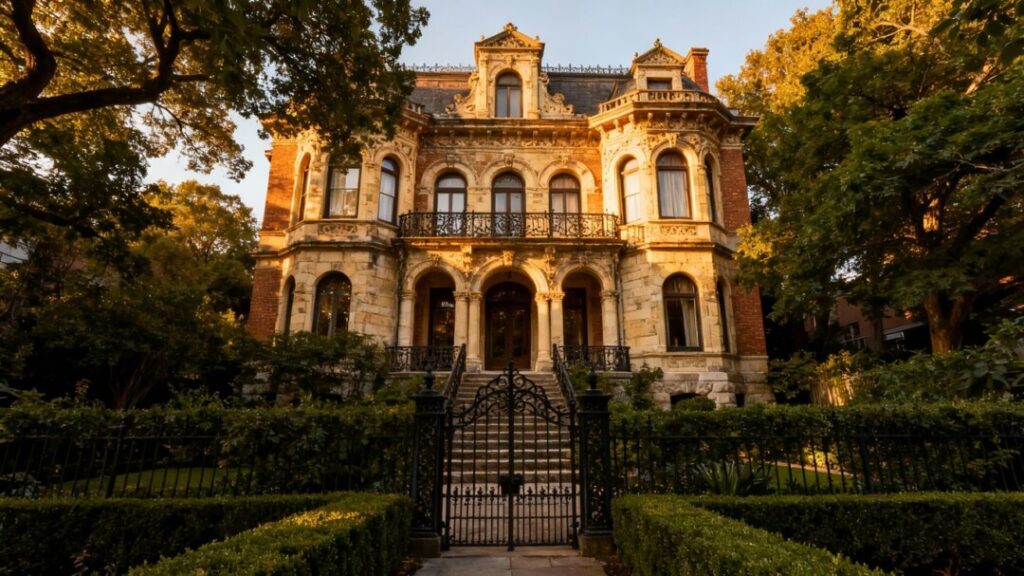 Freddie Mercury's former London home exterior.