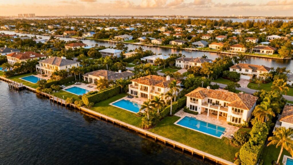Florida coastal homes with varying market activity.