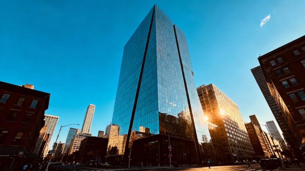 Hudson Square skyscraper in New York City.