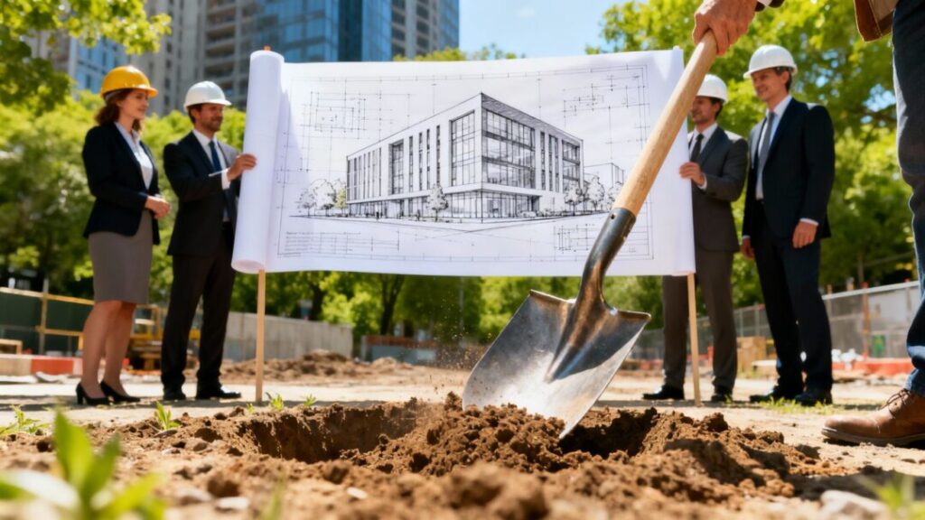Groundbreaking ceremony for luxury Ponce Park development.