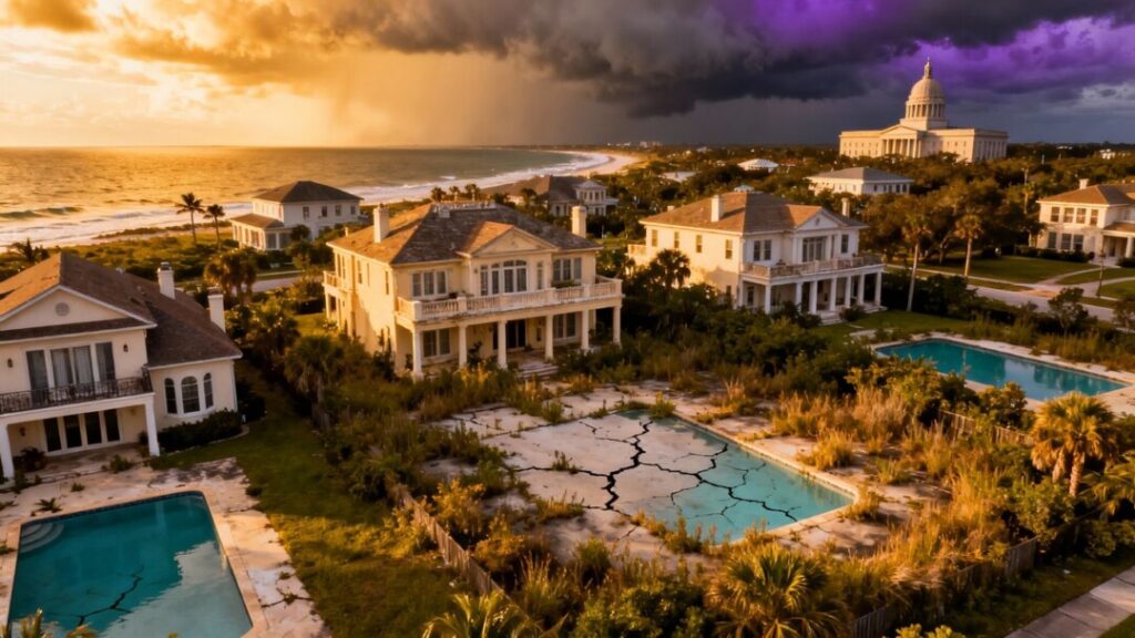 Florida homes, legal trouble, real estate crisis.