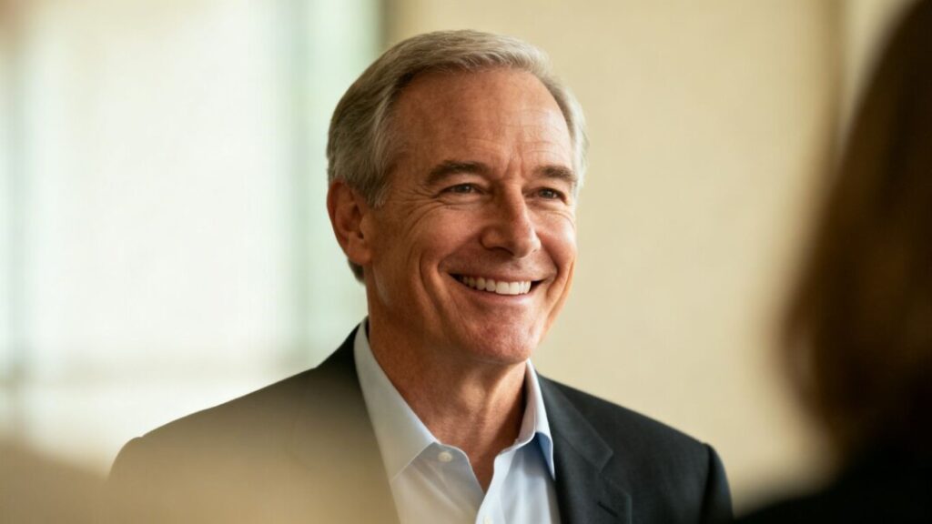 Charles Sowers smiling, professional real estate dedication.