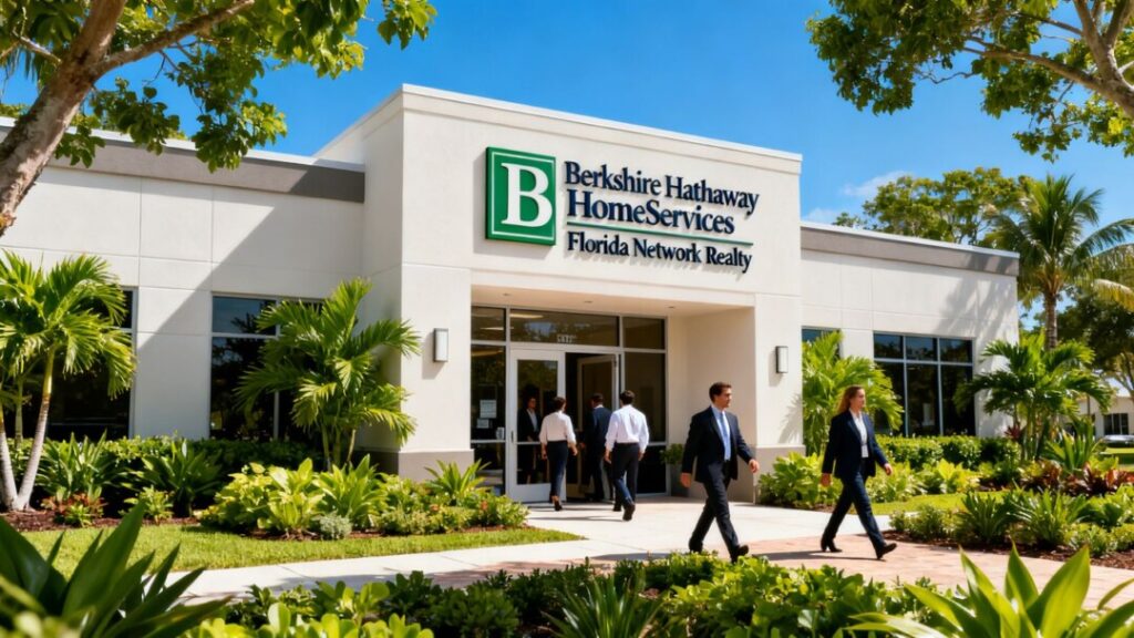 Berkshire Hathaway HomeServices Florida Network Realty office building exterior.