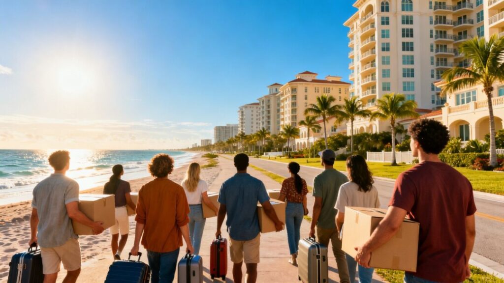 New Yorkers moving to Florida real estate.