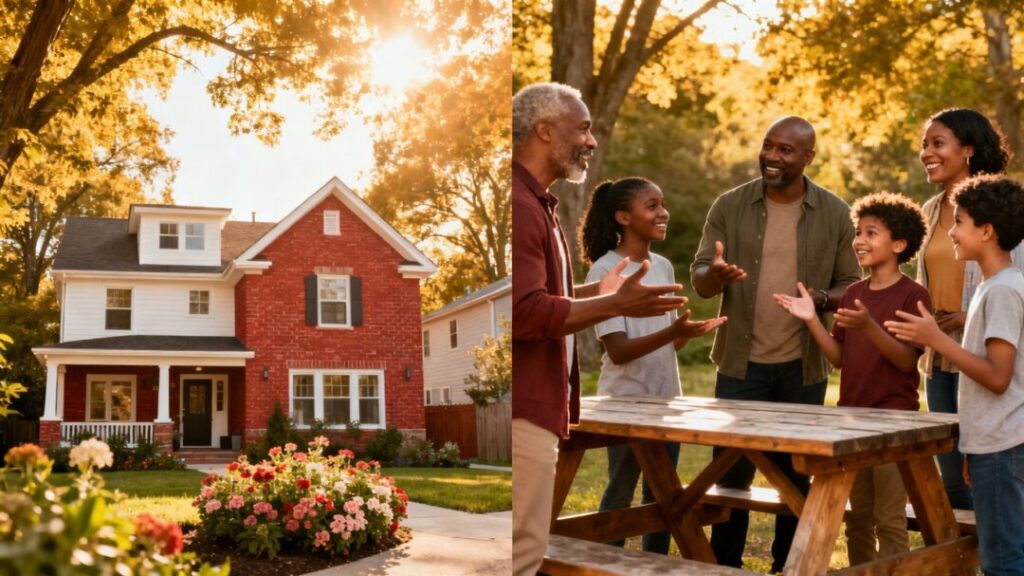 Vacation rental home and community members debating regulations.