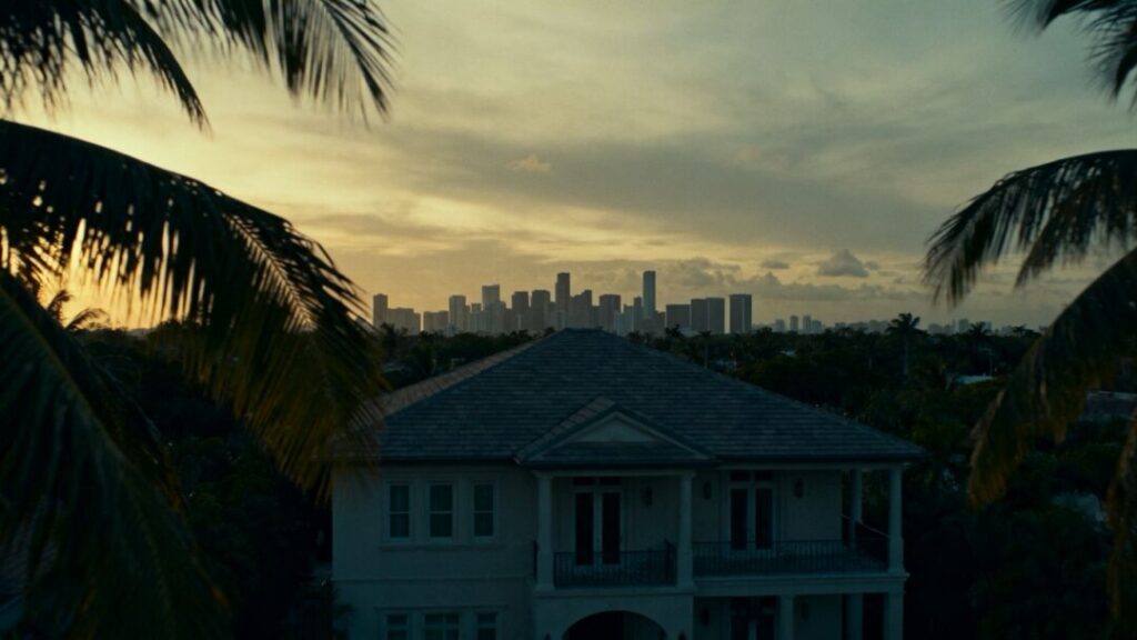 Miami skyline with a house during probate.