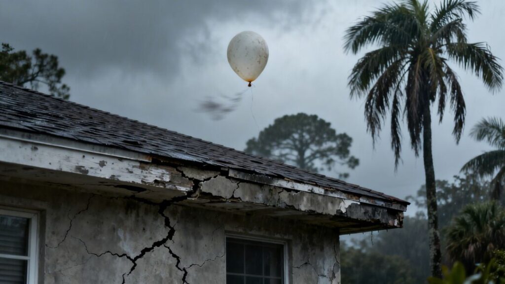 Florida housing market downturn, deflated balloon