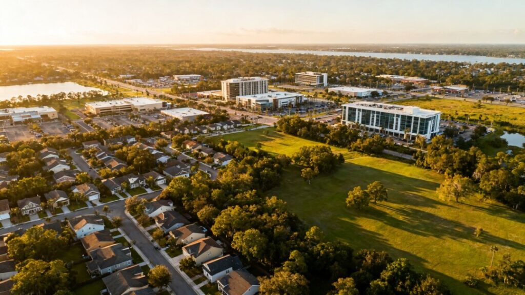 Hillsborough County landscape with stable property values.