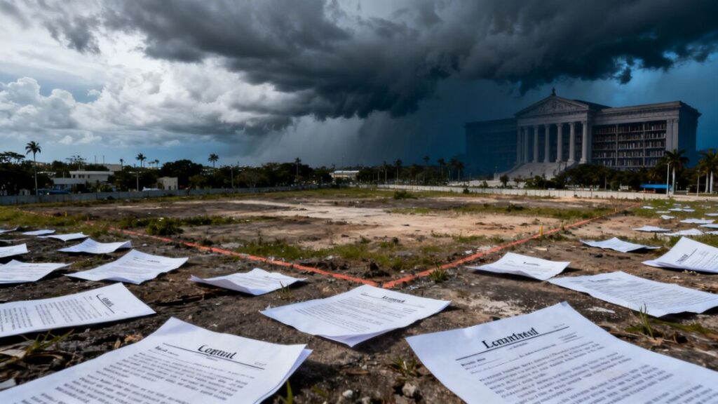 Miami land deal legal battles Trump library