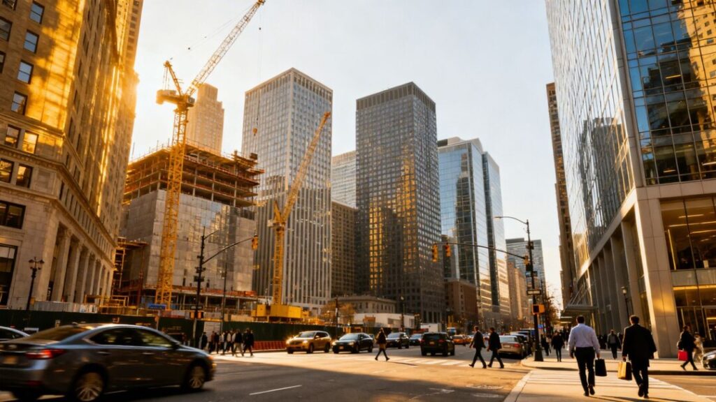 Hillsborough County skyline with new commercial developments.