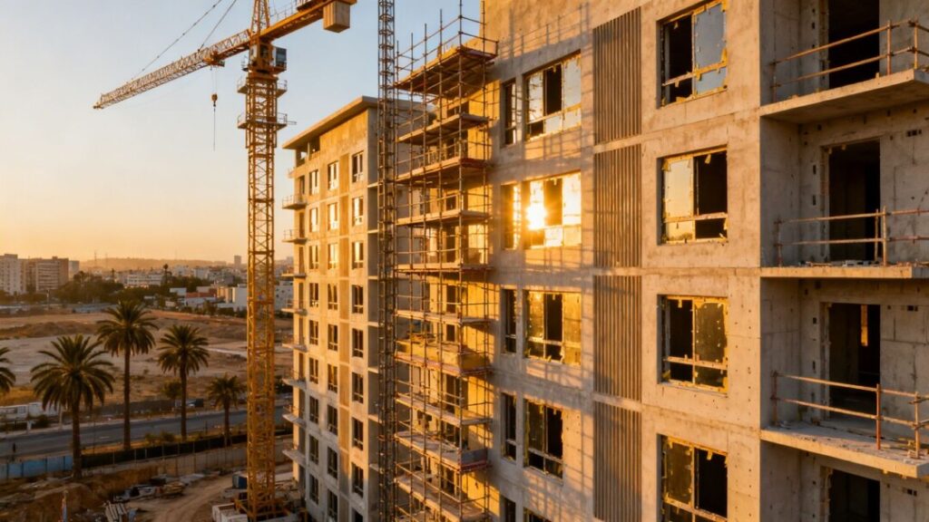 New apartment building construction in Davie, Florida.