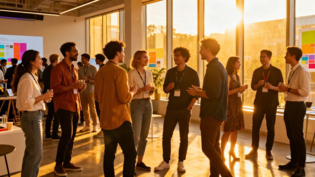 Design leaders networking at the PROFILE Design Summit.