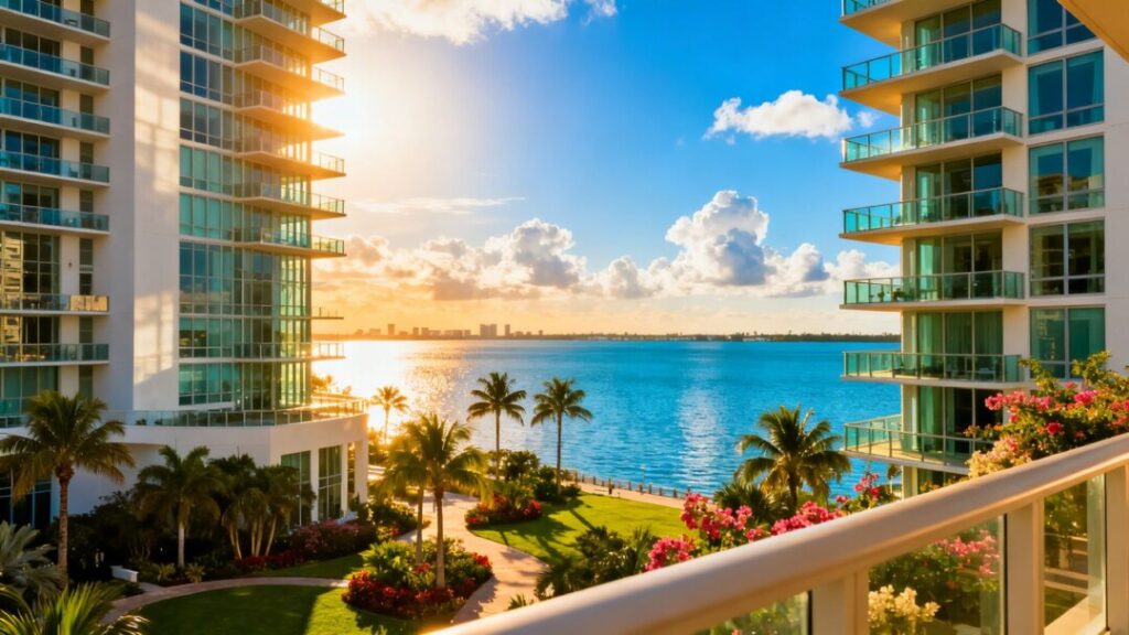Luxury condos overlooking Tampa Bay.