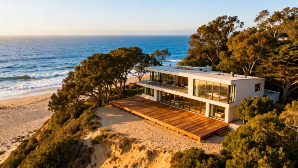 Malibu beach house with ocean view