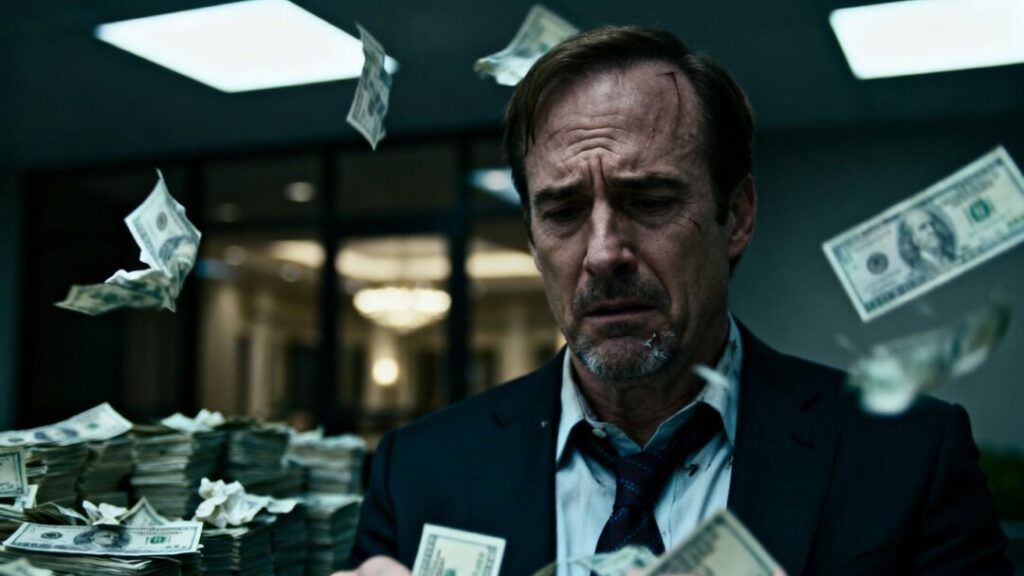 Florida real estate broker accused of embezzlement with scattered money.