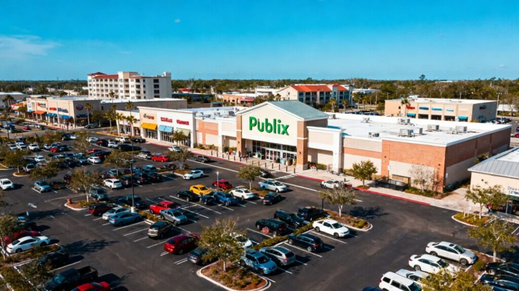 Publix-anchored shopping center in Plantation, Florida.