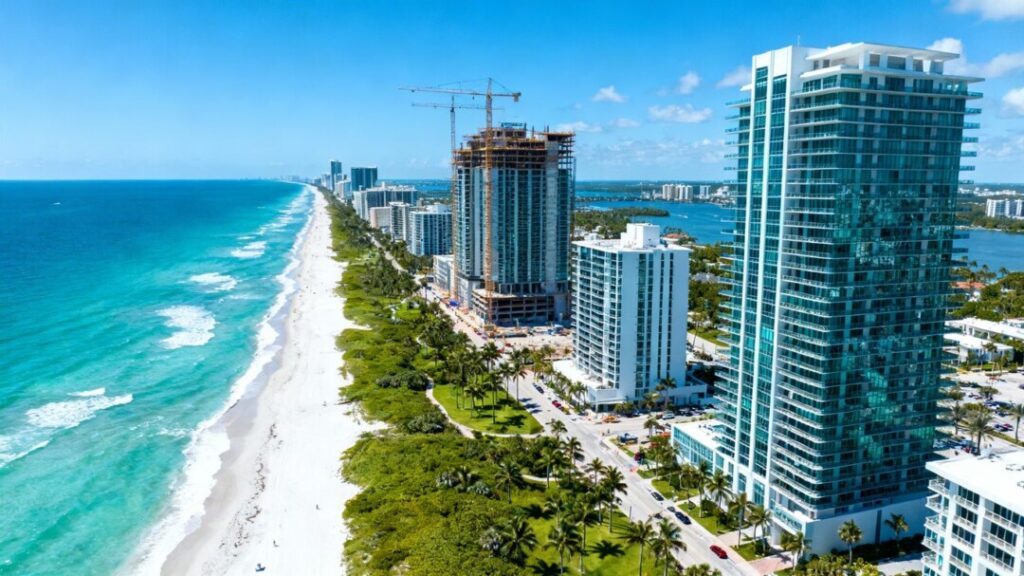 West Palm Beach luxury real estate development skyline.