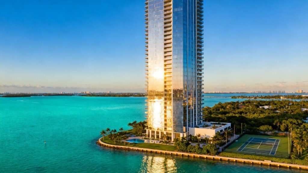 Luxury waterfront residences on Biscayne Bay.
