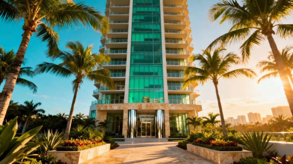 Luxury residential tower tops off in South Florida.