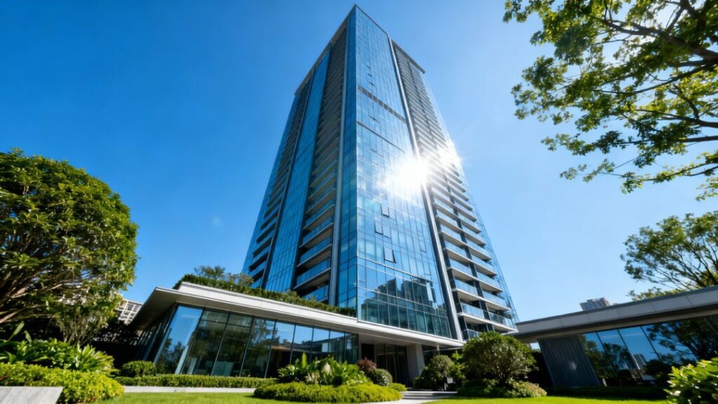 Luxury high-rise building in West Palm Beach.