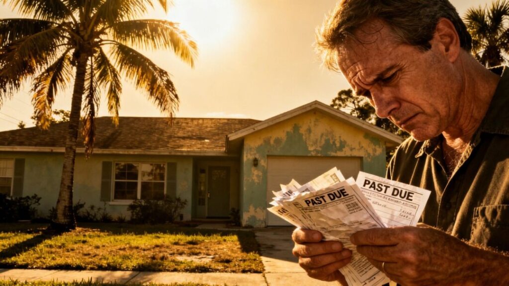 Florida homeowner stressed by rising HOA fees.