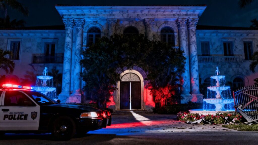 Mansion under police investigation after overnight burglary.