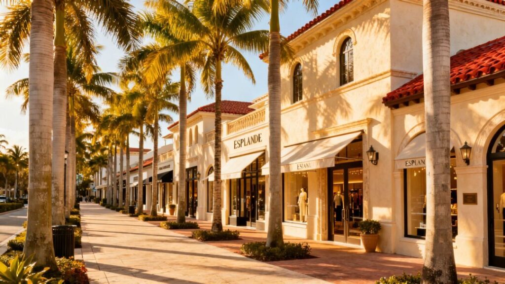 Esplanade shopping center on Worth Avenue, Palm Beach.