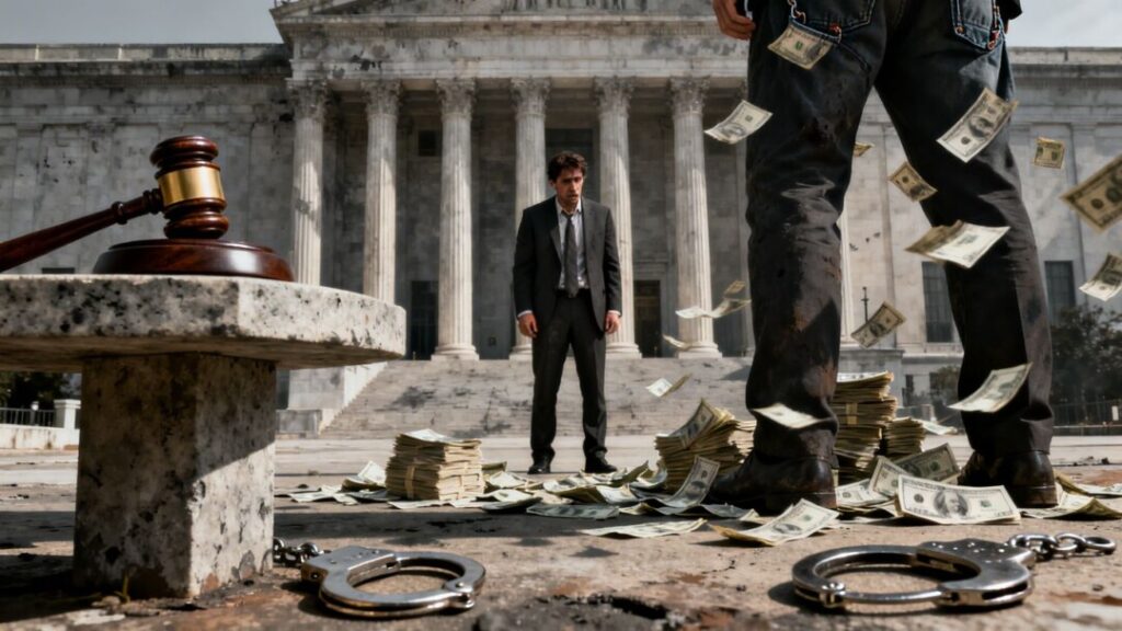 Florida real estate broker accused of embezzlement with money and courthouse.