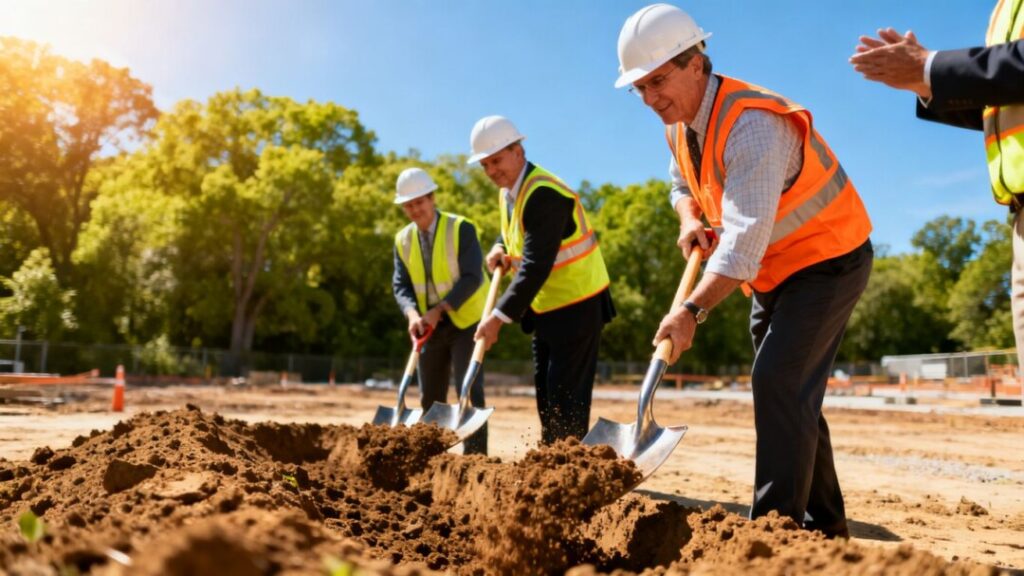 Groundbreaking ceremony for Cora Merrick Park wellness residences.