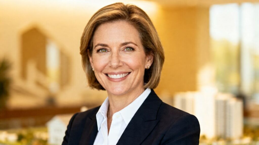 Mary Anne Windes, a successful realtor, smiling.