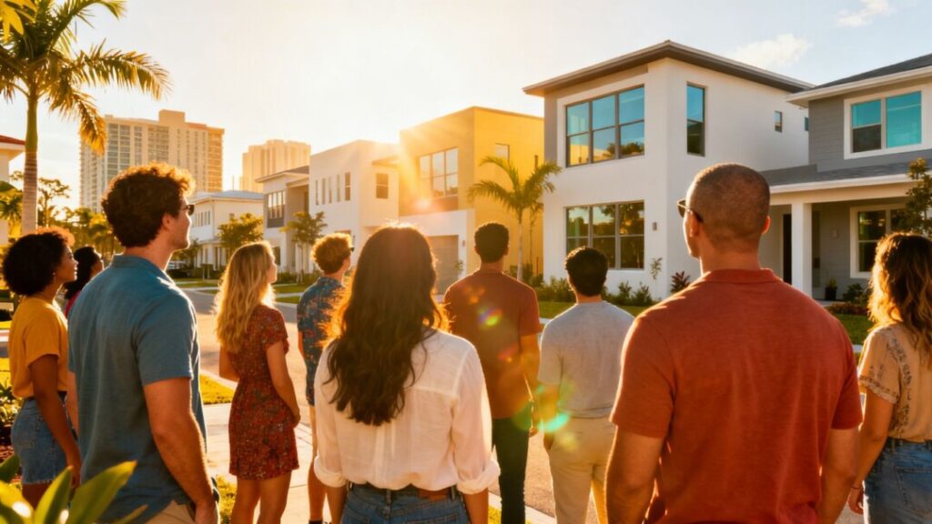 Hispanic buyers looking at Florida homes.