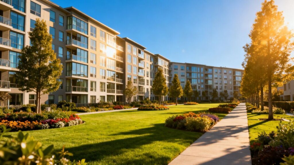 Glendale apartment complex exterior with multiple buildings.