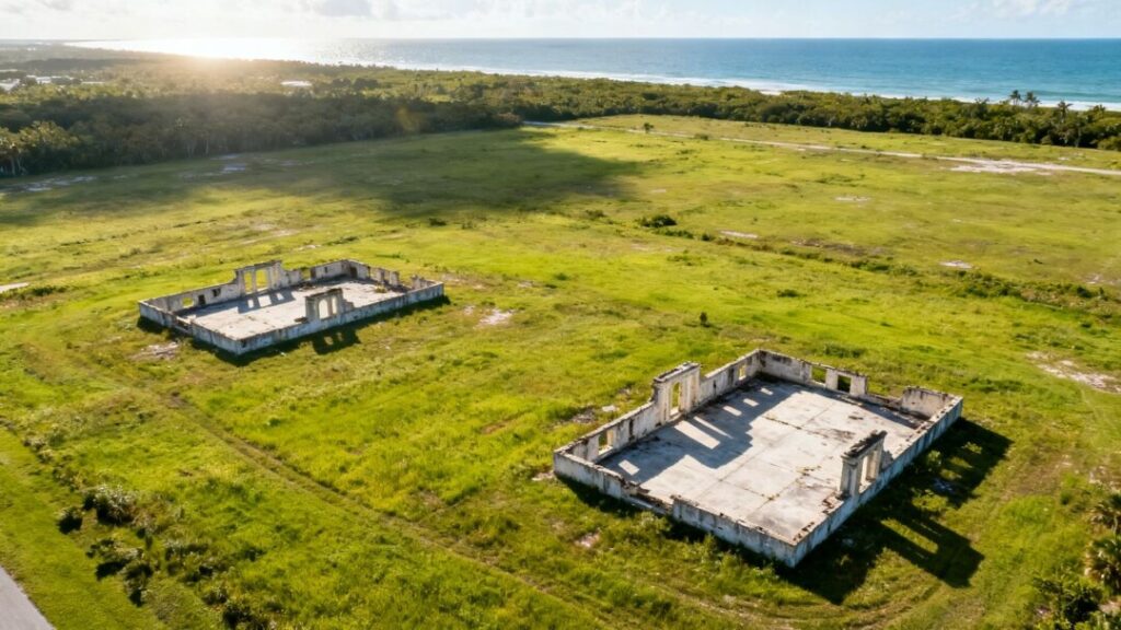 Florida land parcel after mansion demolition