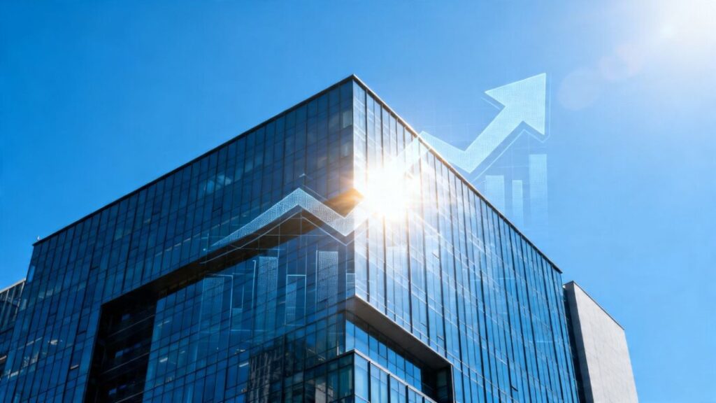 Florida real estate investment expansion with modern building.