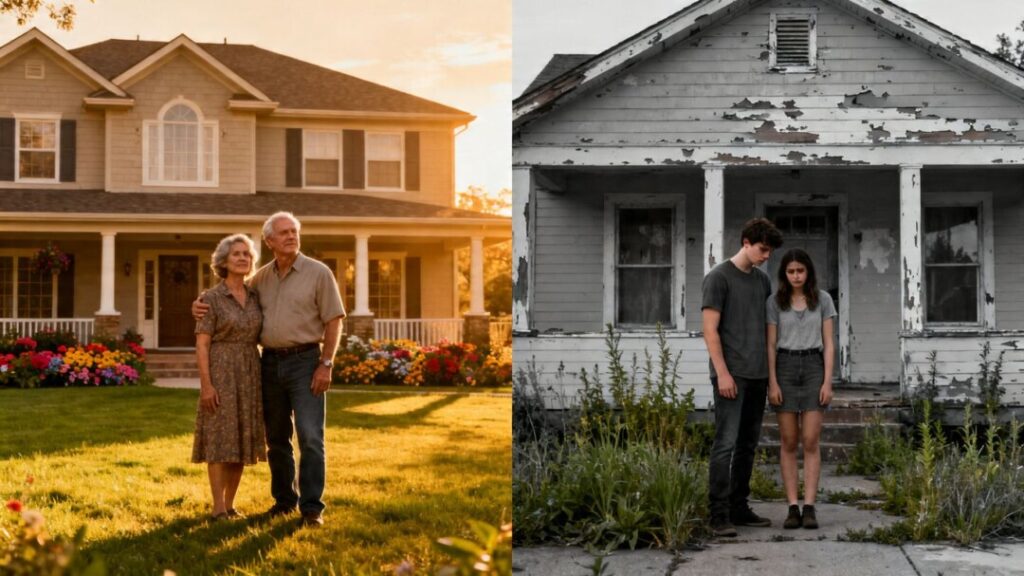 Boomers own homes, young buyers struggle.