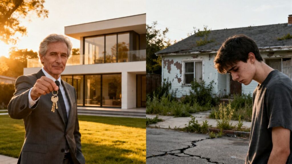 Boomers in houses, young buyers struggling.