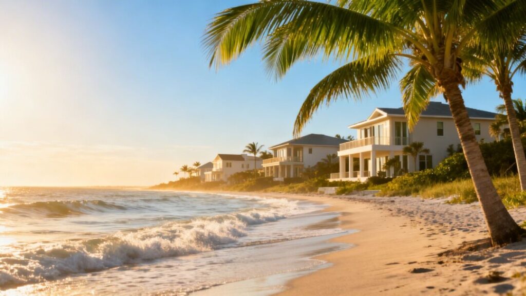 Florida homes by the ocean, indicating market stability and growth.
