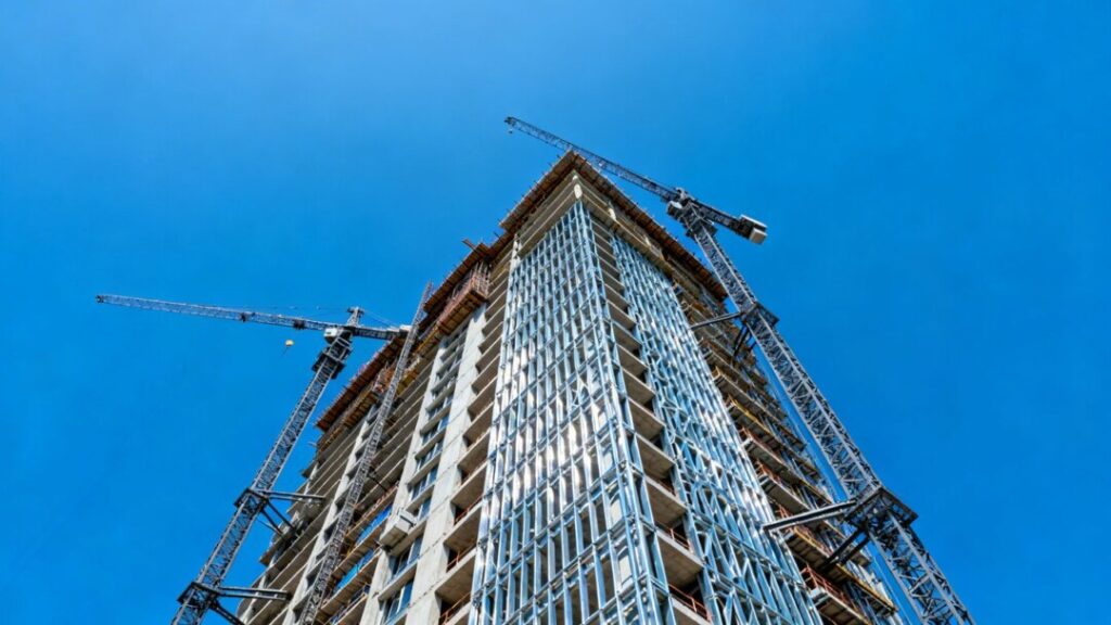 Oasis Hallandale residential tower construction progress.