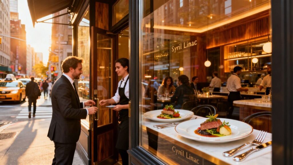 Cyril Lignac's new NYC restaurant opening.