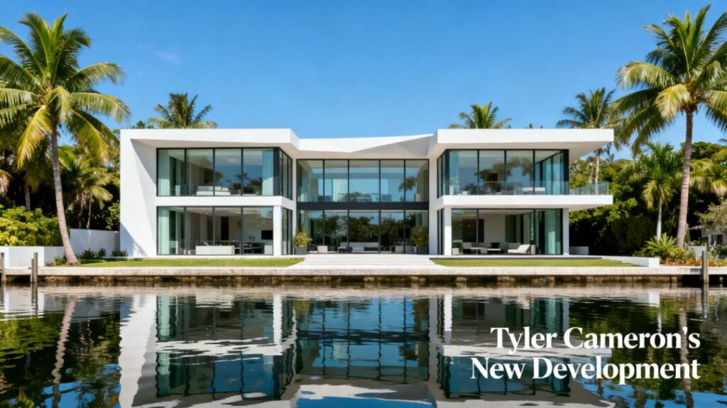 [Tyler Cameron] at luxury Hutchinson Island development.