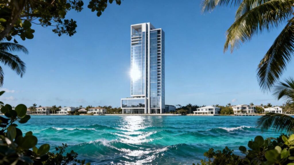 Luxury tower in Edgewater, South Florida.