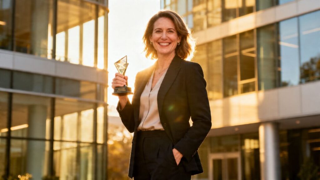 [Pamela Smith] receives real estate award in Pensacola.