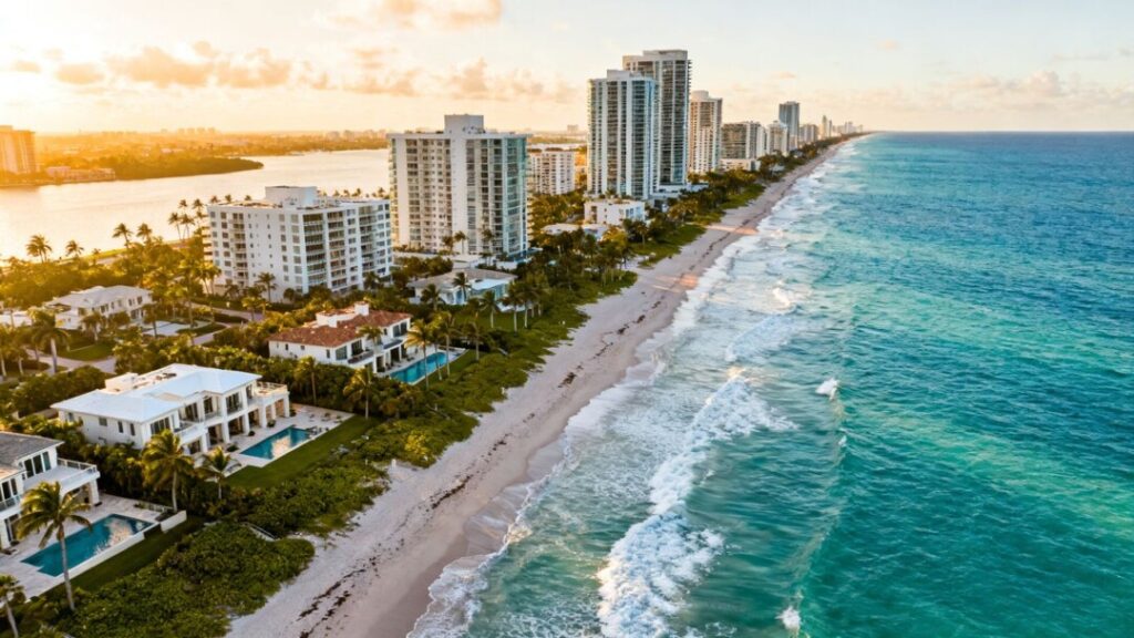 Luxury waterfront homes and condos in Bal Harbour and Surfside.