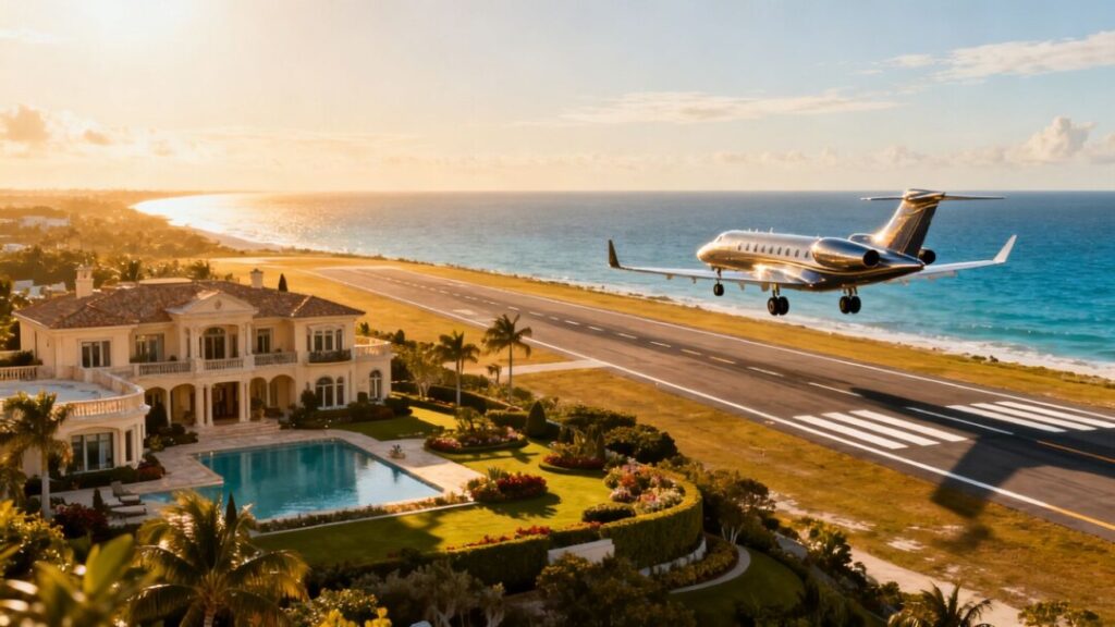 Luxury Florida mansion and corporate jet