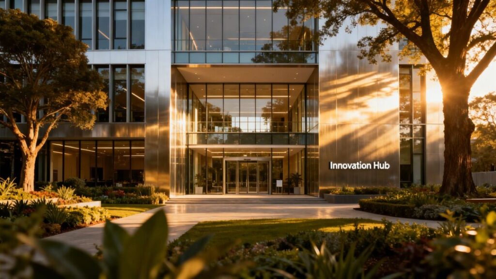 New real estate and design hub building in Fort Myers Beach.