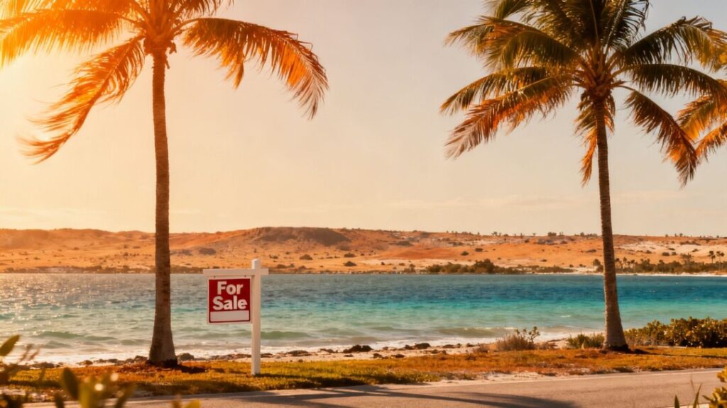 Florida coast versus Western landscape, real estate market shift.