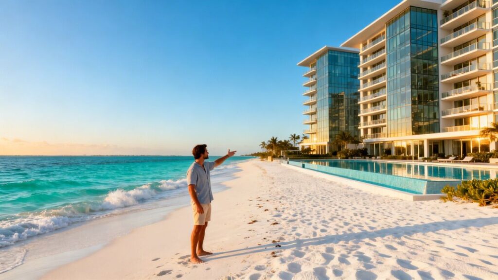 [Tyler Cameron] at a luxury Hutchinson Island development.